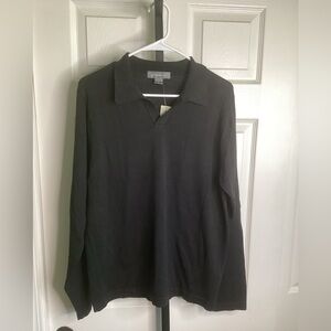 Eddie Bauer Lightweight Black Knit Sweater Top, size Small, NWT